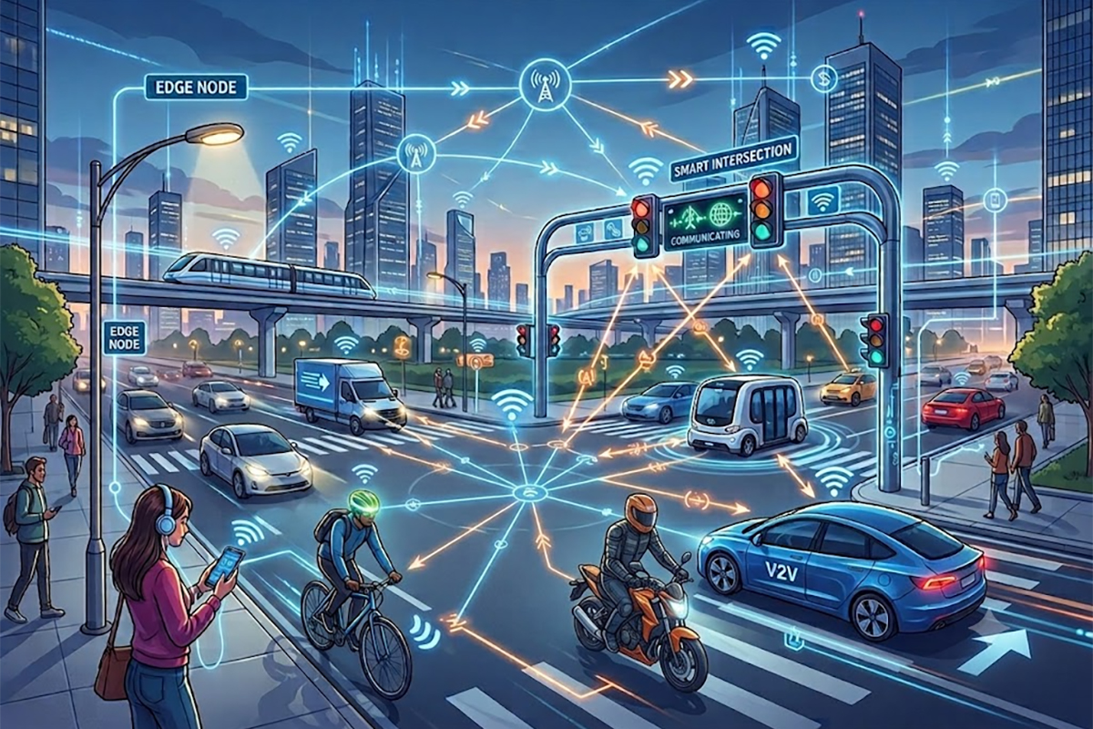 The future of communication where everything communicates with everything else. 