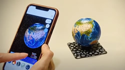 AR Earth globe