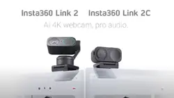 The Insta360 Link 2 PTZ (pan-tilt-zoom) webcam