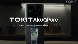 The TOKIT AkuaPure T1 Ultra Ice Countertop Water Filter