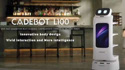 The Cadebot L100 intelligent open tray delivery robot