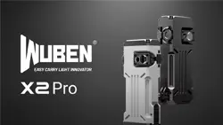 The Wuben X2Pro flashlight featuring a dual light system