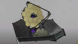 A small model of the James Webb Space Telescope