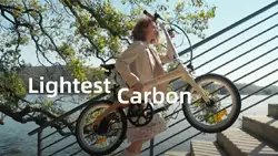 The ADO Air Carbon lightweight folding E-Bike