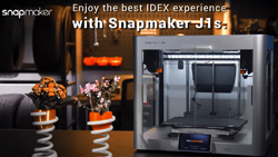 The Snapmaker J1s direct drive high speed IDEX 3D printer