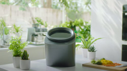 The Cavdle WasteCycler food waste disposal and composter.