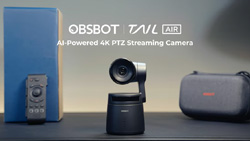 The OBSBOT Tail Air is a powerful 4K PTZ streaming camera