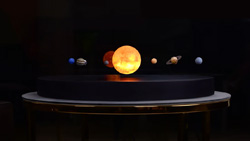 The Quantum Solar System levitating display