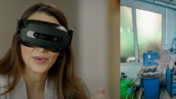 The Lenovo ThinkReality VRX virtual reality headset made for business
